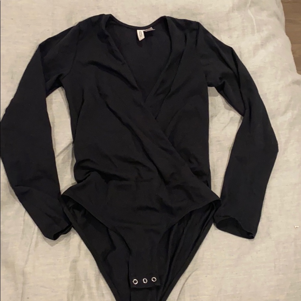 Long Sleeve Black Body Suit